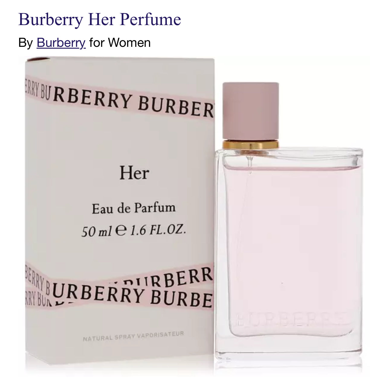 Burberry Her Perfume