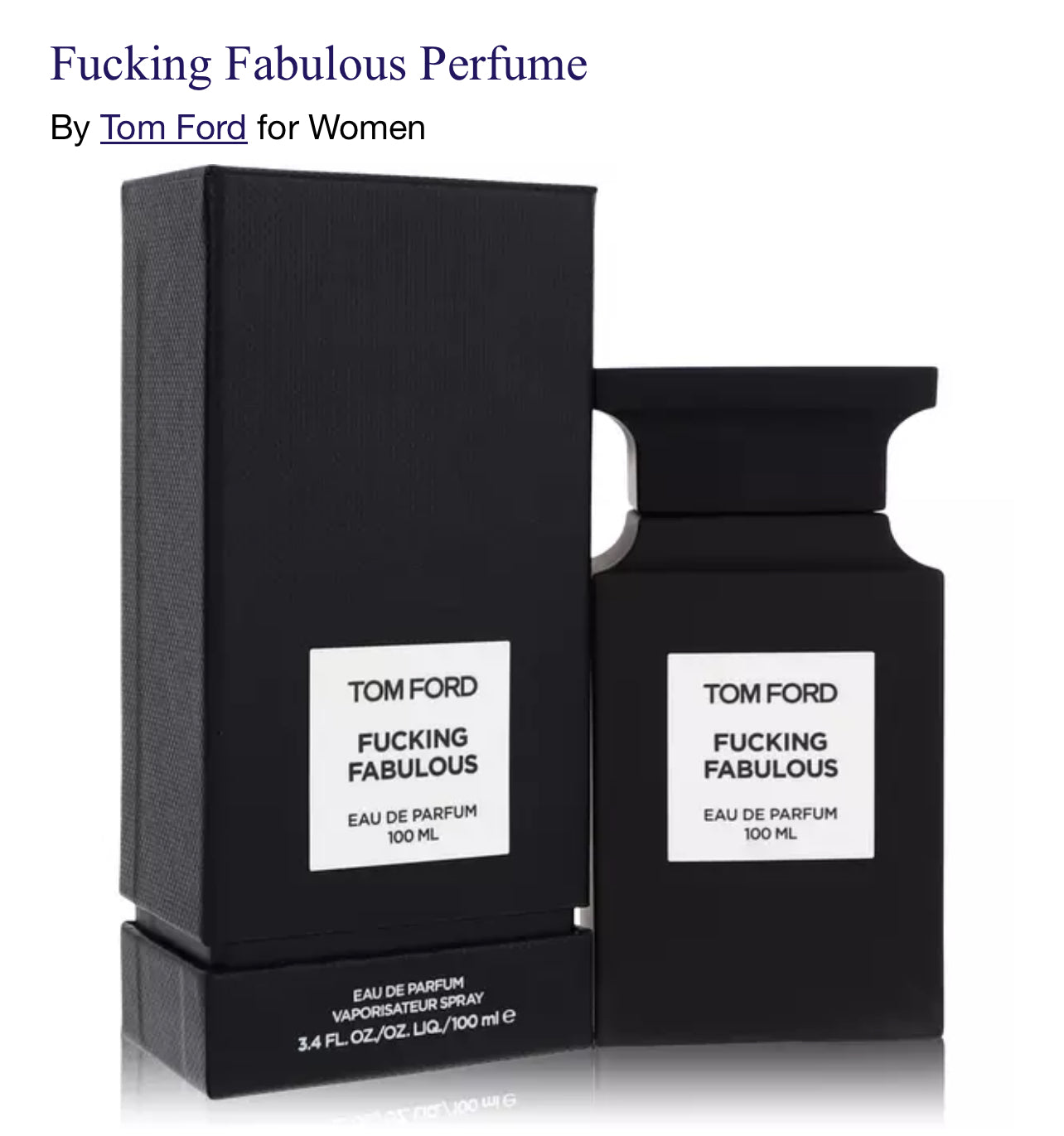 Fucking Fabulous Perfume
By Tom Ford